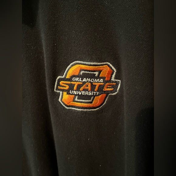 Classic and stylish BT Player black Oklahoma State University polo. - Picture 2 of 6